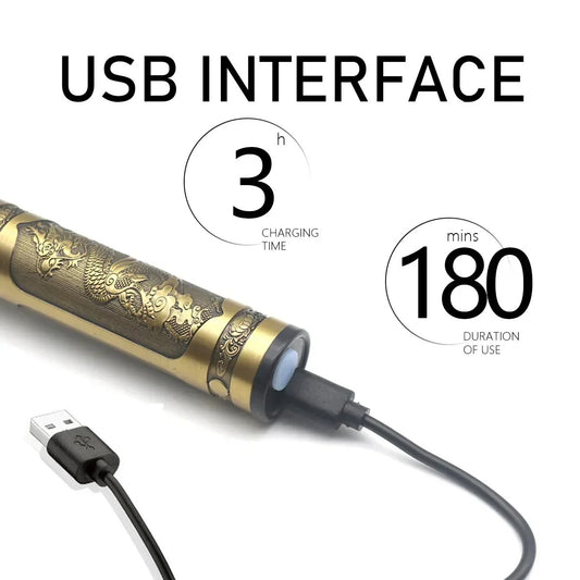 Vintage T9 Professional Hair & Beard Trimmer for Men – Classic Grooming Tool