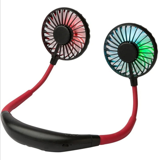 BreezeWear USB Neck Fan – Foldable, Wearable, and Hands-Free Cooling