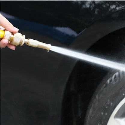 Brass Garden Spray Nozzle with 4 Spray Modes – High-Pressure Hose Adapter