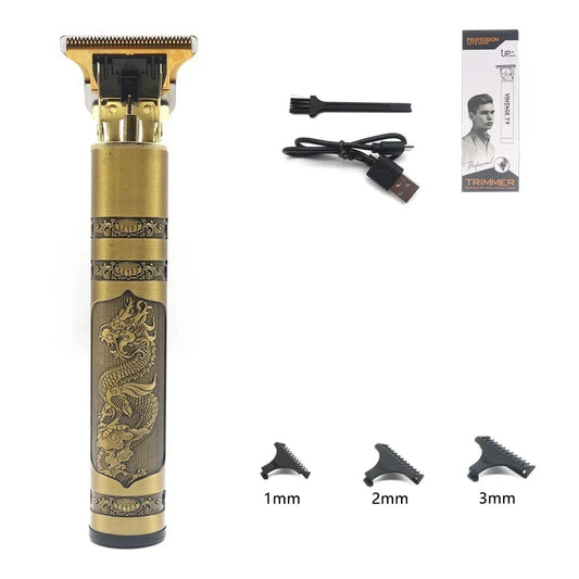 Vintage T9 Professional Hair & Beard Trimmer for Men – Classic Grooming Tool