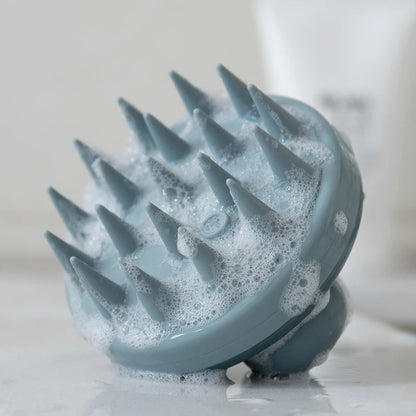Silicone Scalp Massager Brush – Gentle Hair Scrubber for All Hair Types
