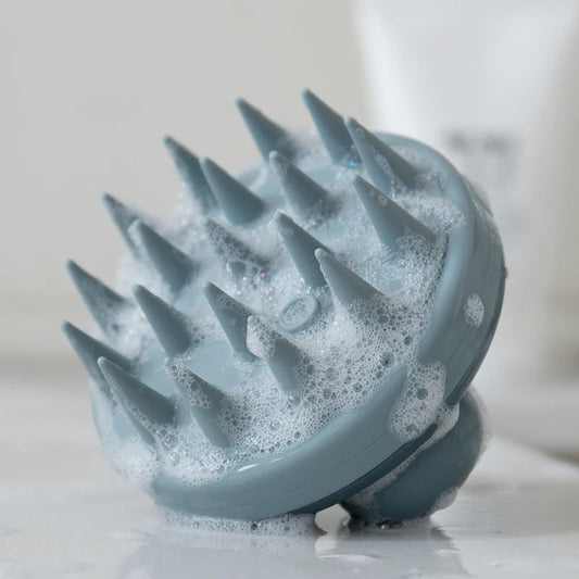 Silicone Scalp Massager Brush – Gentle Hair Scrubber for All Hair Types