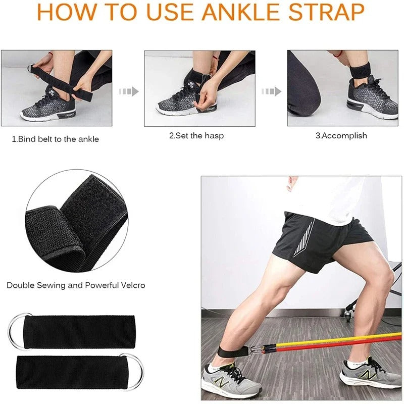 SP Dealz 11-in-1 Resistance Band Set – Full Body Workout Bands for Home & Gym, Strength & Muscle Training