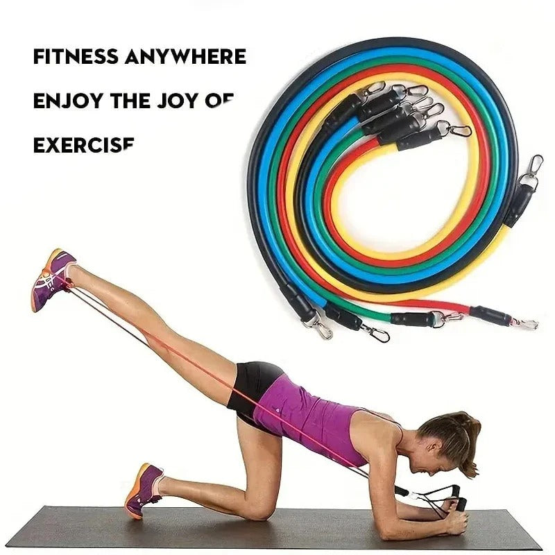 SP Dealz 11-in-1 Resistance Band Set – Full Body Workout Bands for Home & Gym, Strength & Muscle Training