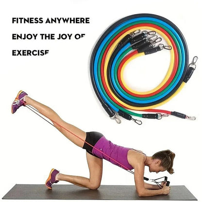 SP Dealz 11-in-1 Resistance Band Set – Full Body Workout Bands for Home & Gym, Strength & Muscle Training