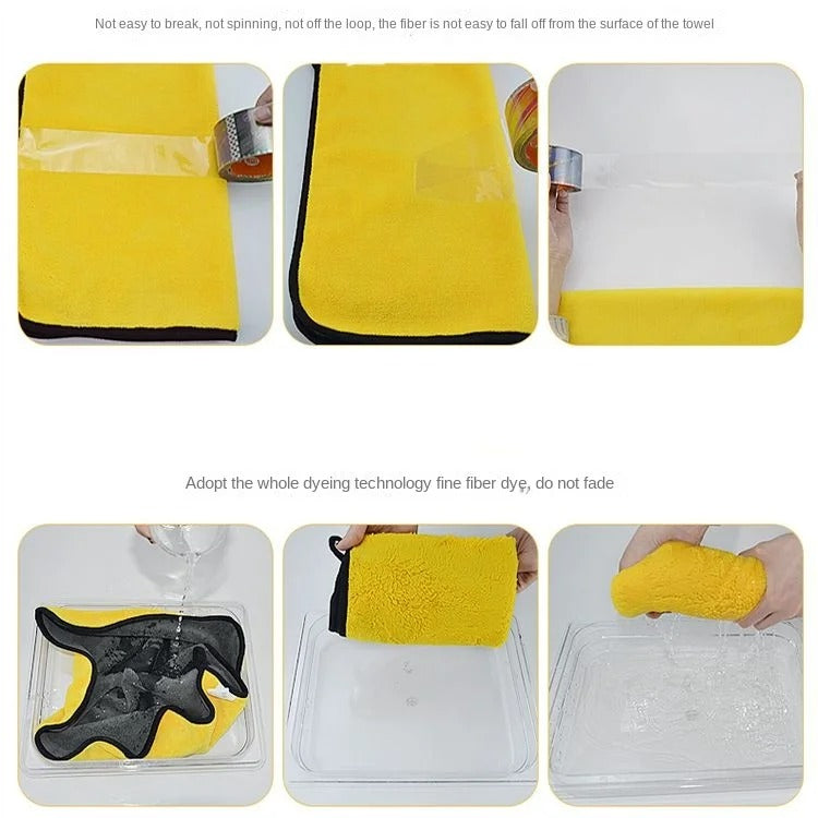 MAXIMA Ultra Plush 600GSM Microfiber Towel – 30x40cm Super Absorbent Cloth